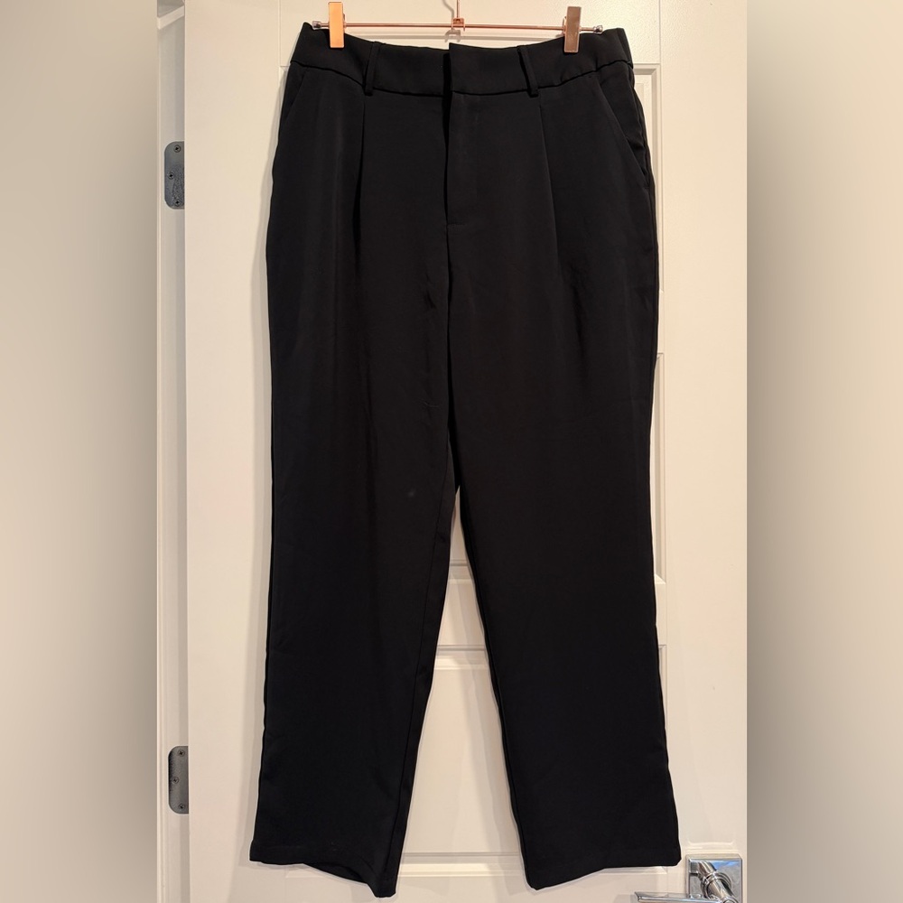 Halara High Waisted Pocket Solid Work Tapered Pants Sz Large Career Office NWT